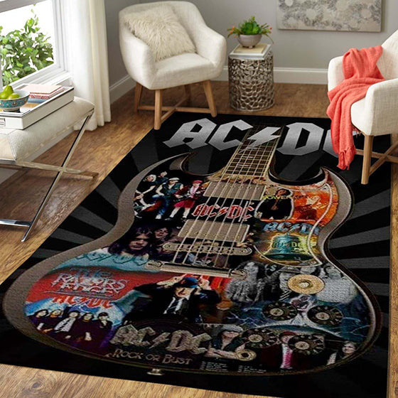 Acdc Musik teppich, teppiche - outdoor teppich, teppich wohnzimmer, Küchenteppich, kinderzimmer, modern