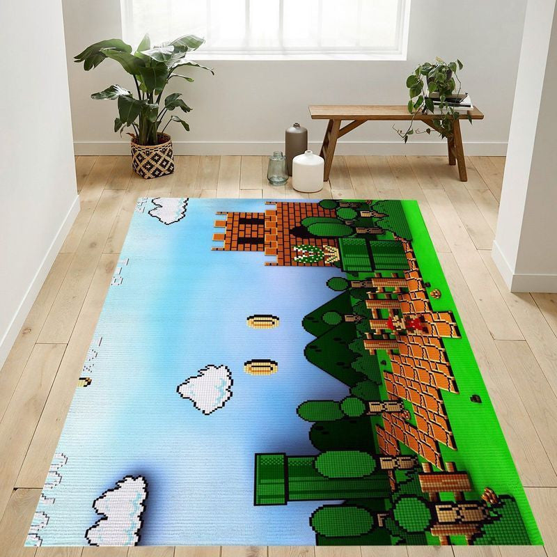 Super Mario 38 Teppich, Teppiche - Outdoor Teppich, Teppich Wohnzimmer, Küchenteppich, Kinderzimmer, Modern