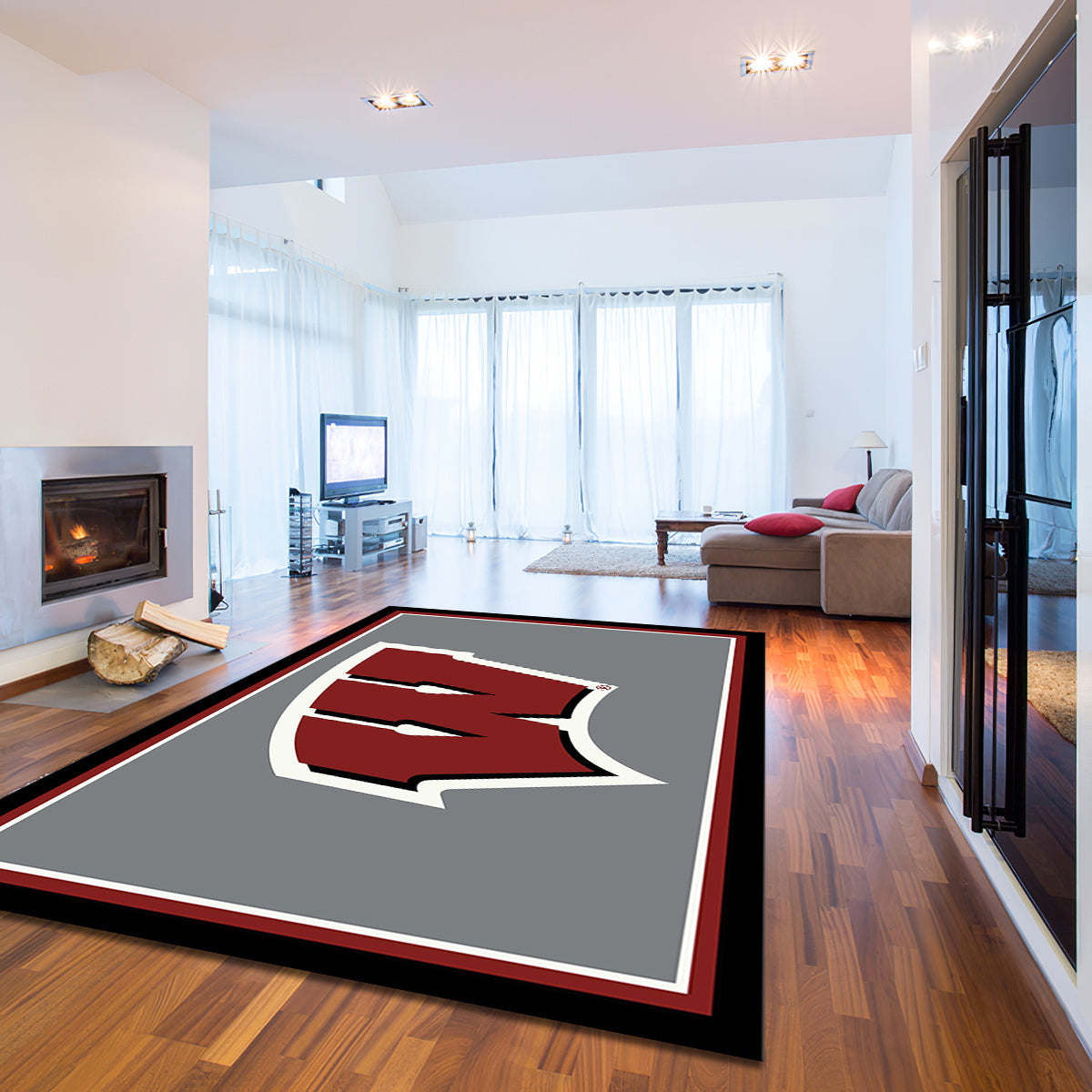 Wisconsin Badgers Imperial Spirit teppich, teppiche - Wisconsin Dachs outdoor teppich, teppich wohnzimmer, Küchenteppich, kinderzimmer, modern