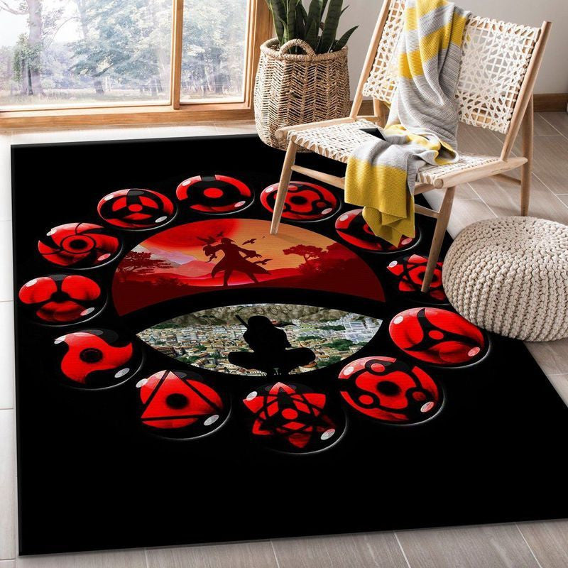 Uchiha Itachi Naruto Anime 3 Teppich, Teppiche - Outdoor Teppich, Teppich Wohnzimmer, Küchenteppich, Kinderzimmer, Modern