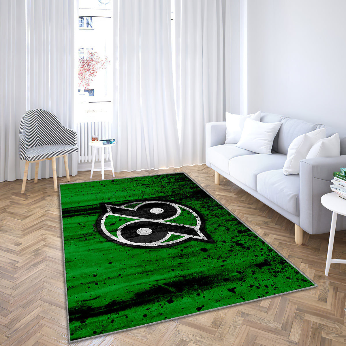 Fc Hannover 96 Logo Teppich, Teppiche - Bundesliga Outdoor Teppich, Teppich Wohnzimmer, Küchenteppich, Kinderzimmer, Modern