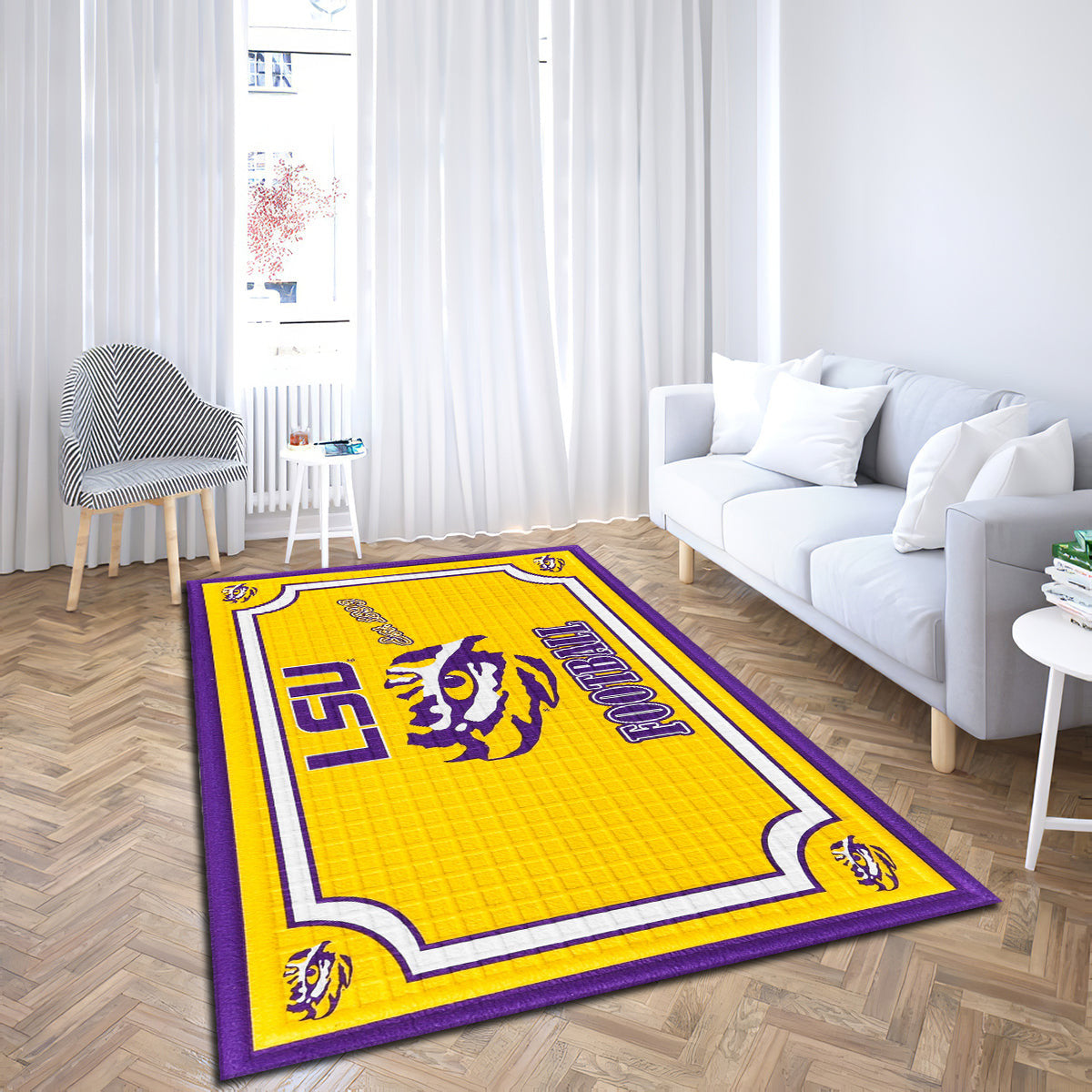 Lsu Tigers Embossed teppich, teppiche - lsu Tiger geprägt outdoor teppich, teppich wohnzimmer , Küchenteppich, kinderzimmer, modern