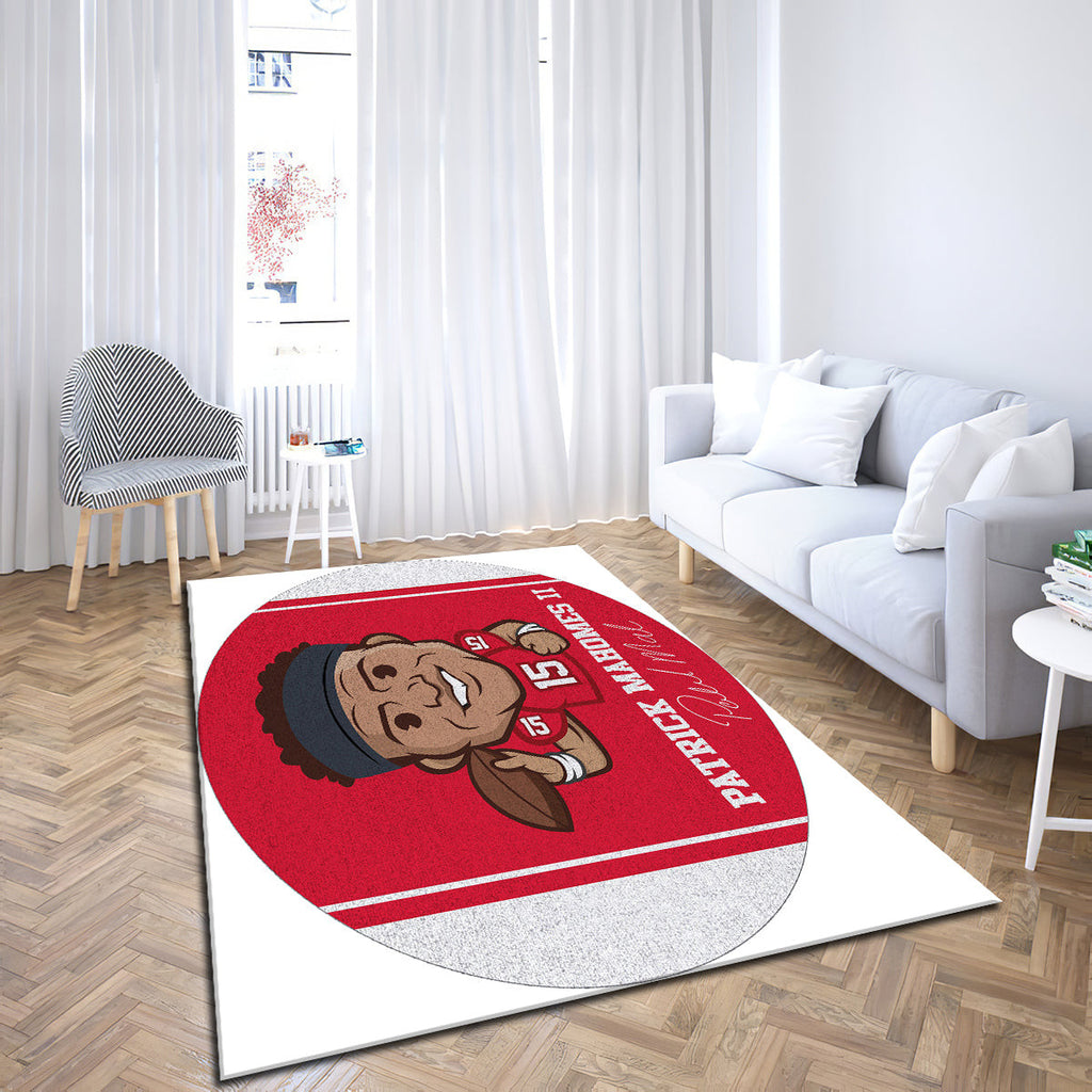 Patrick Mahomes Kansas City Chiefs teppich, teppiche - outdoor teppich, teppich wohnzimmer , Küchenteppich, kinderzimmer, modern