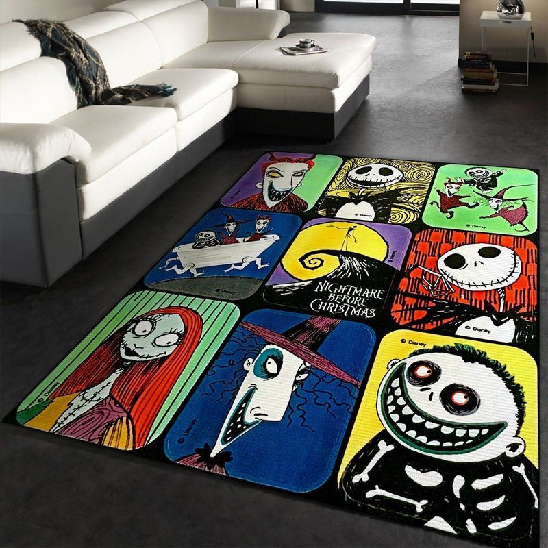 The Nightmare Before Christmas Movie Characters Teppich, Teppiche - Outdoor Teppich, Teppich Wohnzimmer, Küchenteppich, Kinderzimmer, Modern