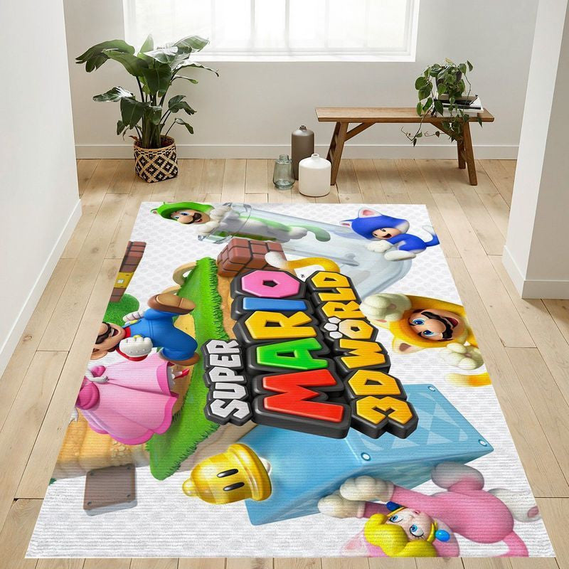 Super Mario 62 Teppich, Teppiche - Outdoor Teppich, Teppich Wohnzimmer, Küchenteppich, Kinderzimmer, Modern