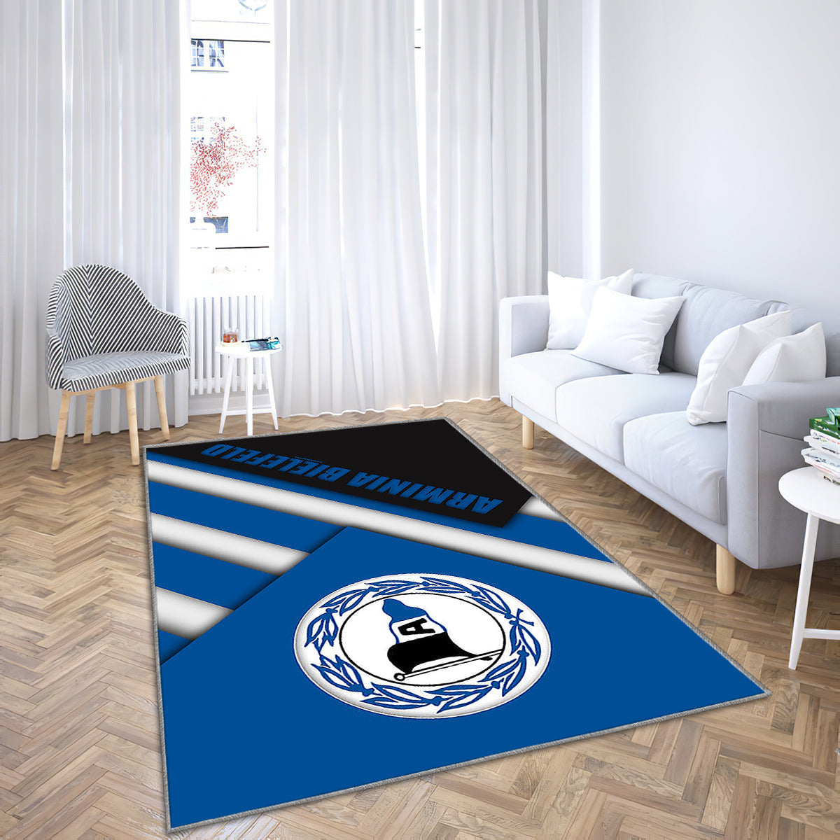 Dsc Arminia Bielefeld Teppich, Teppiche - Logo Deutscher Fußballverein Outdoor Teppich, Teppich Wohnzimmer, Küchenteppich, Kinderzimmer, Modern