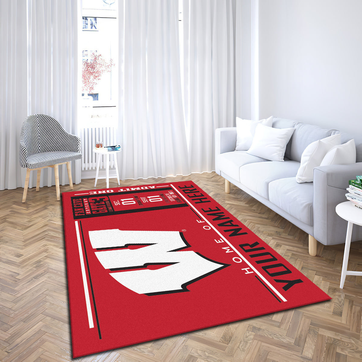 Wisconsin Badgers teppich, teppiche - Dachse outdoor teppich, teppich wohnzimmer , Küchenteppich, kinderzimmer, modern