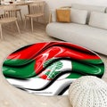 Augsburger Flaggenstädte Deutschlands Teppich Rund, Teppiche - Europa Outdoor Teppich Rund, Flagge Von Augsburg Teppich Wohnzimmer, Carpet, Rug