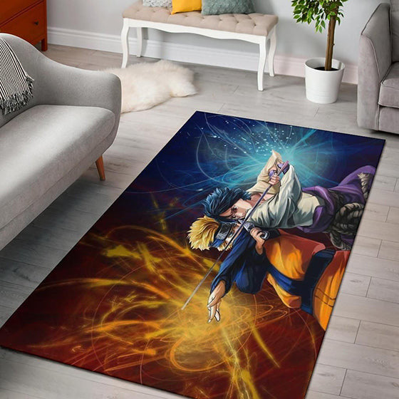 Naruto Vs Sasuke Hd Art teppich, teppiche - outdoor teppich, teppich wohnzimmer, Küchenteppich, kinderzimmer, modern
