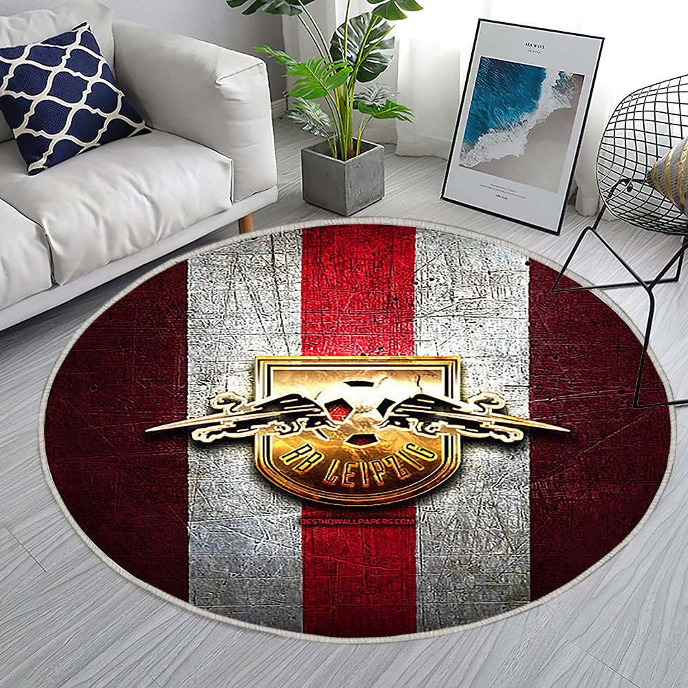 Rb Leipzig Teppich Rund, Teppiche - Golden Outdoor Teppich Rund, Bundesliga Teppich Wohnzimmer, Carpet, Rug