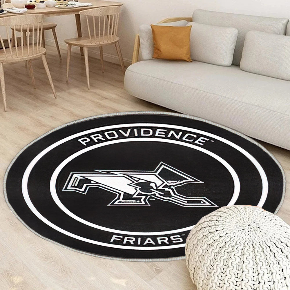 Hockey Puck Des Providence College Friars Teppich Rund, Teppiche - Outdoor Teppich Rund, Teppich Wohnzimmer, Carpet, Rug