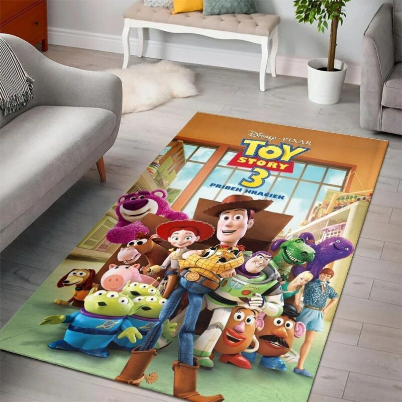 Toy Story Woody Disney Filmee E Teppich, Teppiche - Outdoor Teppich, Teppich Wohnzimmer, Küchenteppich, Kinderzimmer, Modern