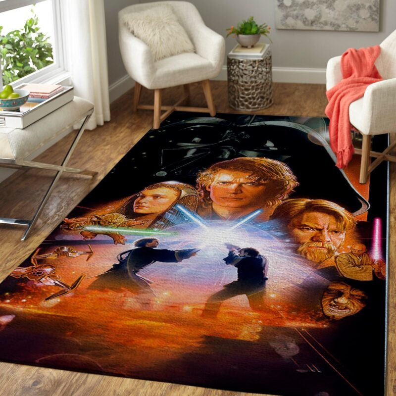 Star Wars Rache Der Sith Teppich, Teppiche - Outdoor Teppich, Teppich Wohnzimmer, Küchenteppich, Kinderzimmer, Modern
