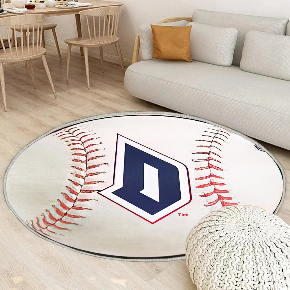 Baseball Von Duquesne Duke Teppich Rund, Teppiche - Outdoor Teppich Rund, Teppich Wohnzimmer, Carpet, Rug