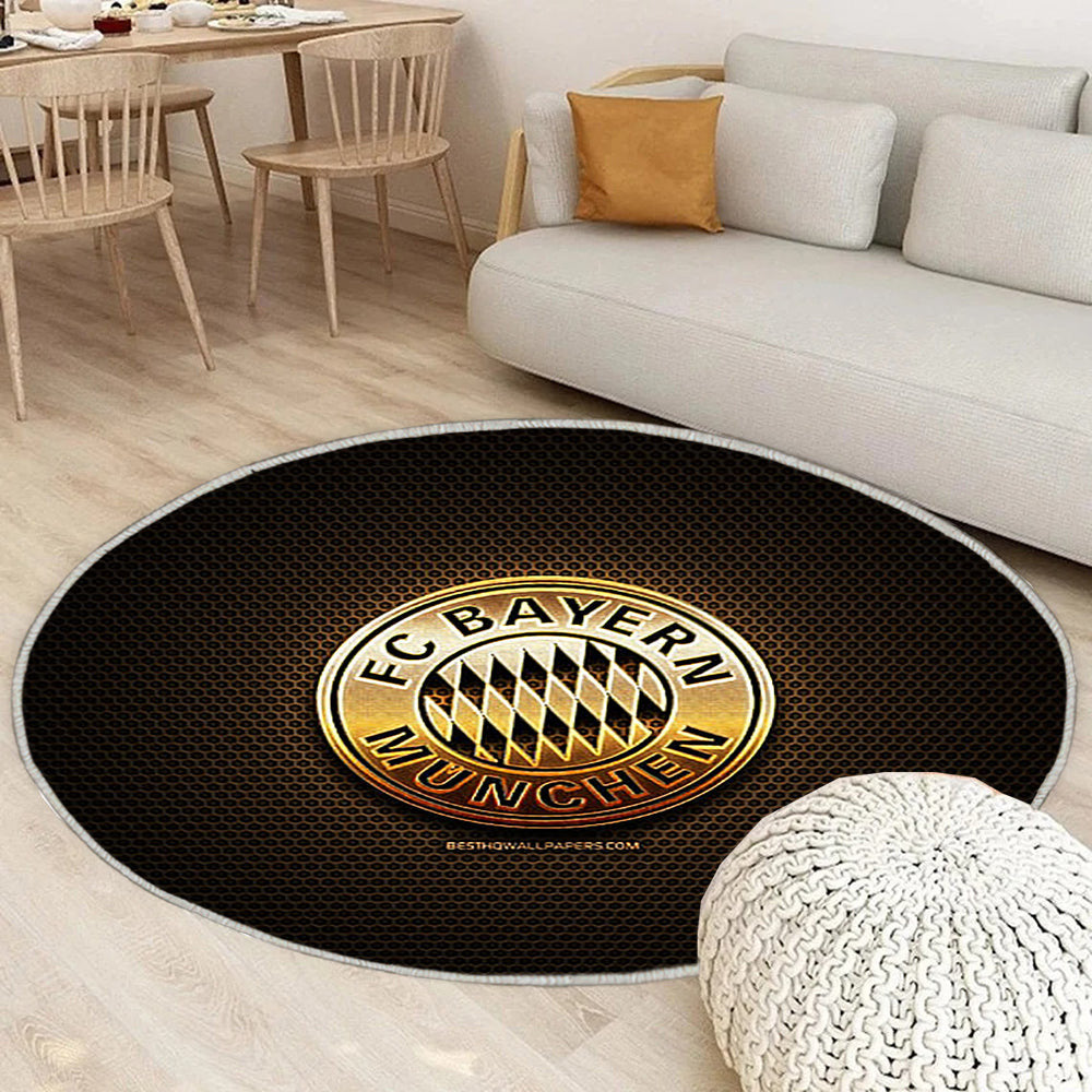 Fc Bayern München Teppich Rund, Teppiche - Funkeln Outdoor Teppich Rund, Bundesliga Teppich Wohnzimmer, Carpet, Rug