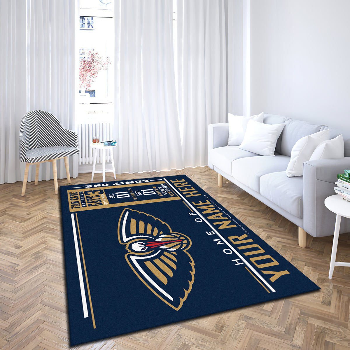 New Orleans Pelicans teppich, teppiche - Orleans outdoor teppich, teppich wohnzimmer , Küchenteppich, kinderzimmer, modern
