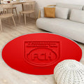 Fc Heidenheim Teppich Rund, Teppiche - Outdoor Teppich Rund, Rot Teppich Wohnzimmer, Carpet, Rug