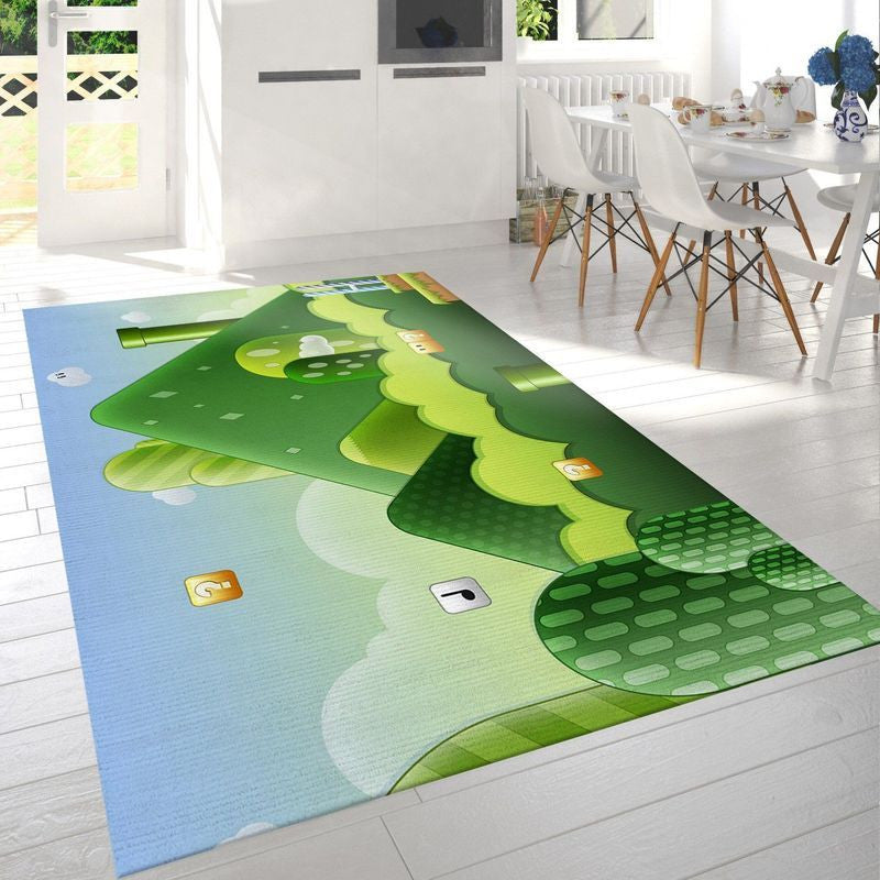 Super Mario 120 Teppich, Teppiche - Outdoor Teppich, Teppich Wohnzimmer, Küchenteppich, Kinderzimmer, Modern
