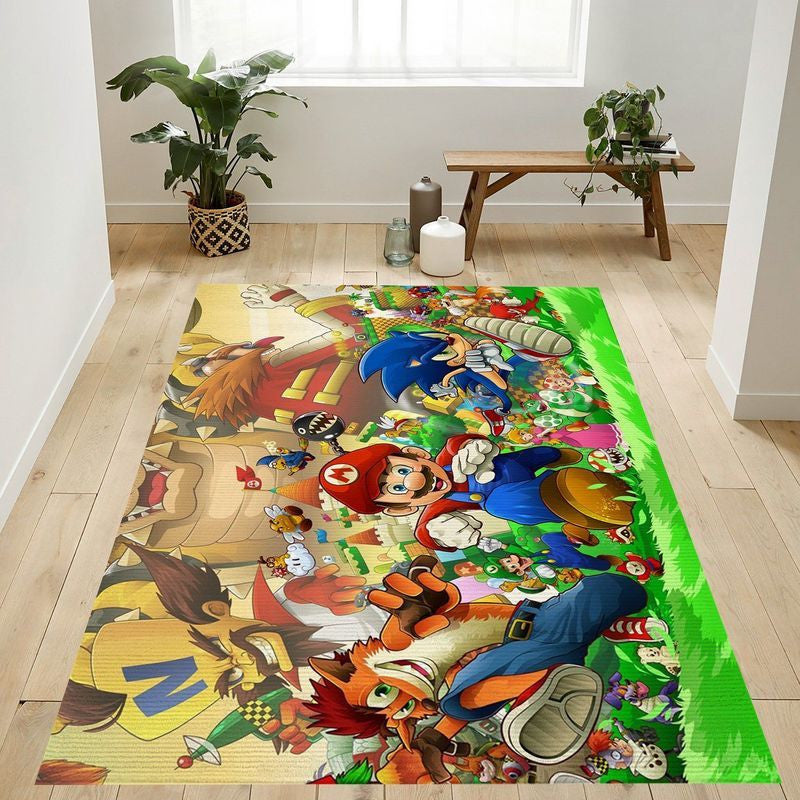 Super Mario 24 Teppich, Teppiche - Outdoor Teppich, Teppich Wohnzimmer, Küchenteppich, Kinderzimmer, Modern