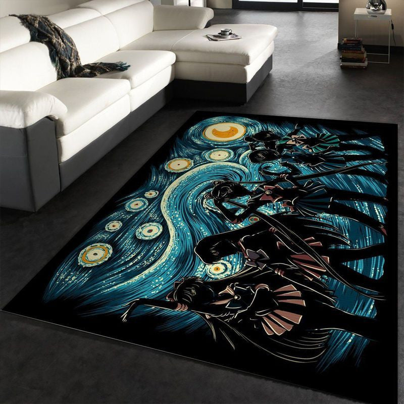 Sailors Moon Night Teppich, Teppiche - Outdoor Teppich, Teppich Wohnzimmer, Küchenteppich, Kinderzimmer, Modern