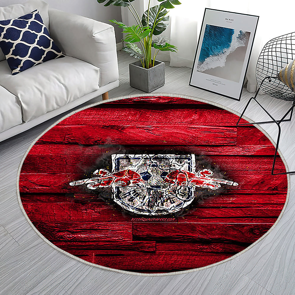 Rb Leipzig Fc Teppich Rund, Teppiche - Feurig Outdoor Teppich Rund, Bundesliga Teppich Wohnzimmer, Carpet, Rug