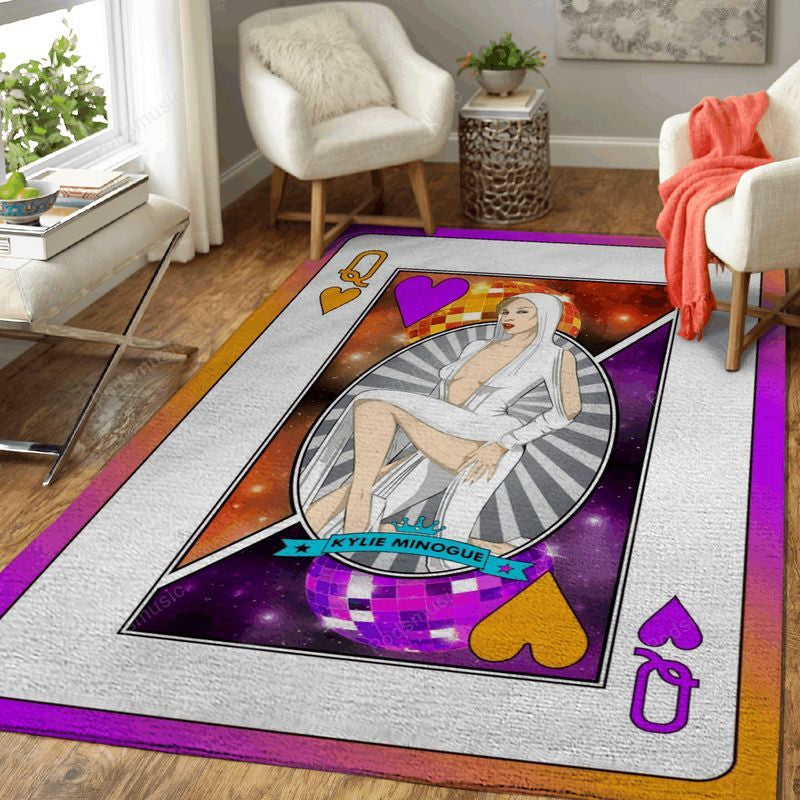 Queen Kylie Minogue Queens Of Music Art Teppich, Teppiche - Outdoor Teppich, Teppich Wohnzimmer, Küchenteppich, Kinderzimmer, Modern