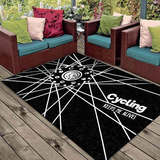 Bicycle teppich, teppiche - outdoor teppich, teppich wohnzimmer, Küchenteppich, kinderzimmer, modern