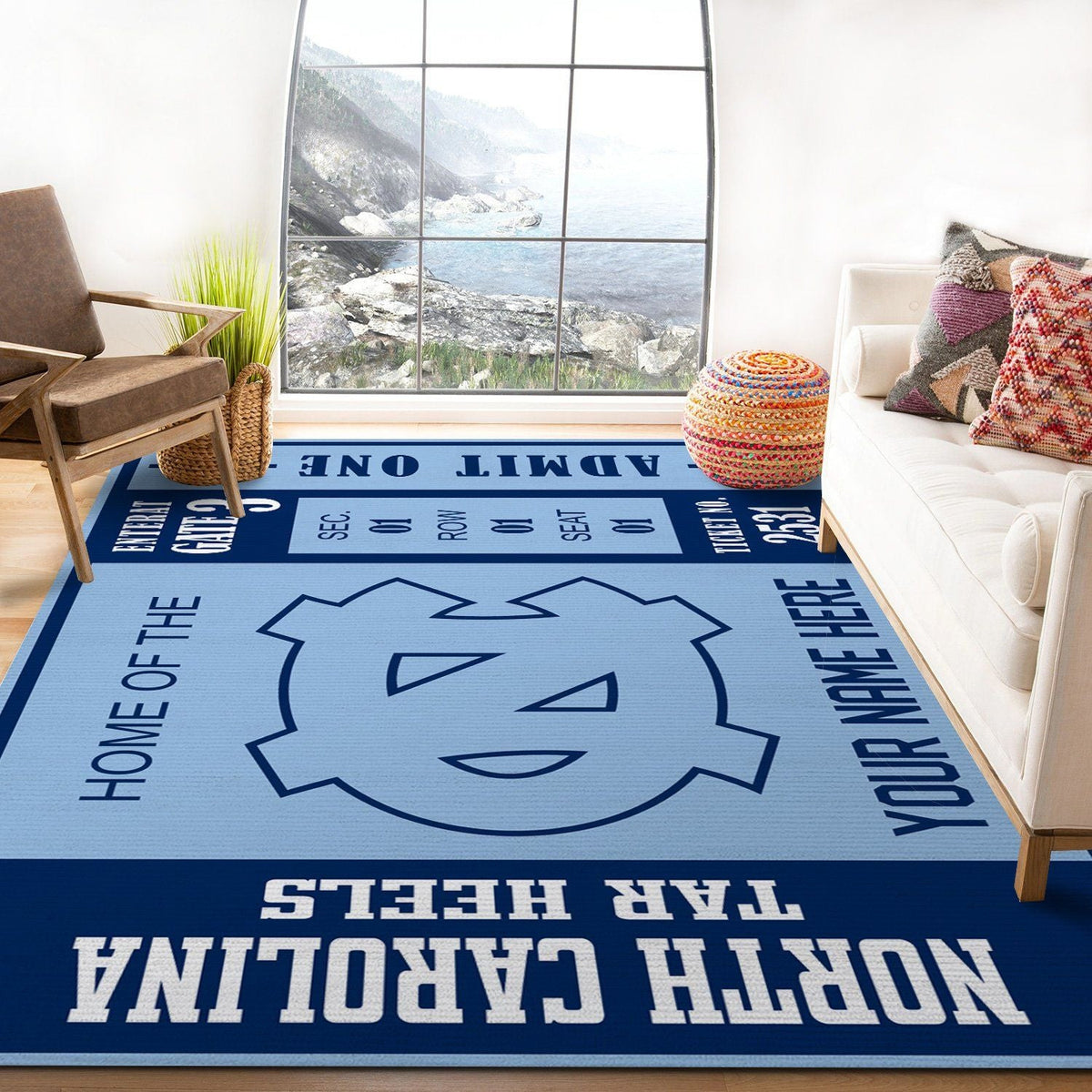 Customizable North Carolina Tar Heels teppich, teppiche - anpassbare Teer outdoor teppich, teppich wohnzimmer , Küchenteppich, kinderzimmer, modern