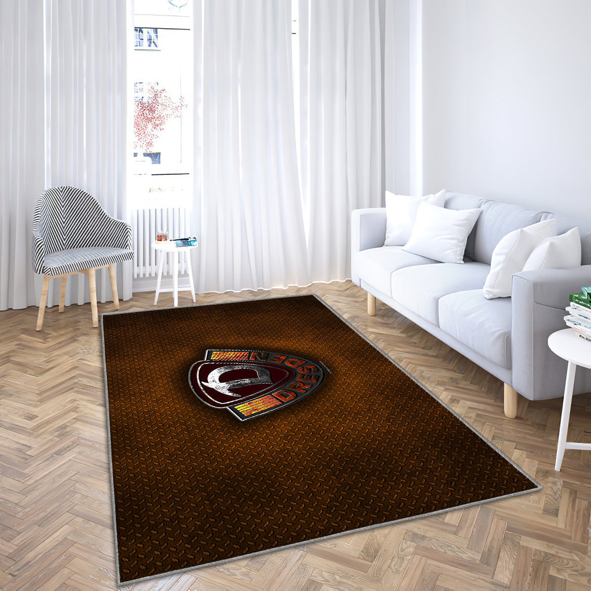 Dynamo Dresden Fc Teppich, Teppiche - Orangefarbenes Metall Outdoor Teppich, Teppich Wohnzimmer, Küchenteppich, Kinderzimmer, Modern