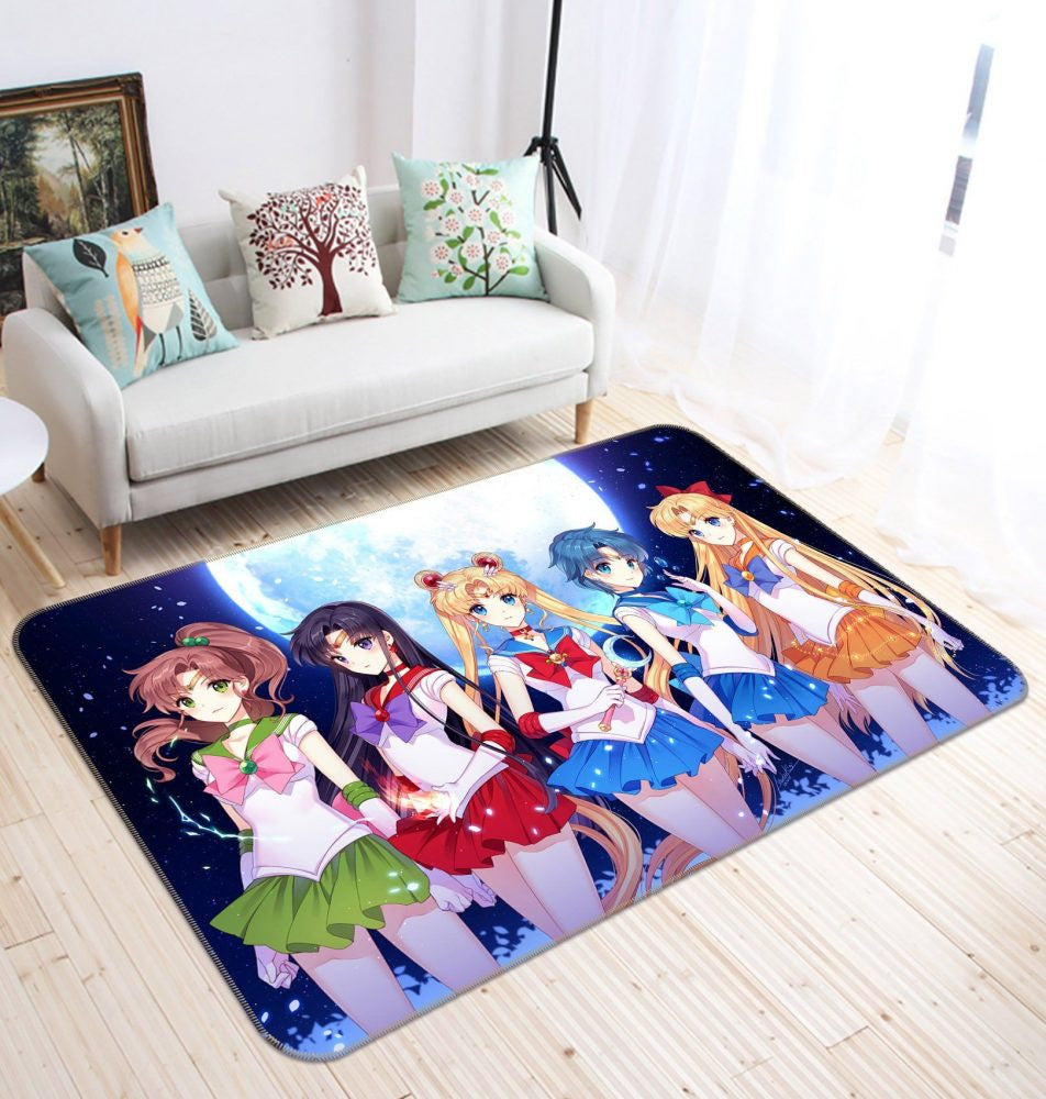 Sailor Moon Anime 1 Teppich, Teppiche - Outdoor Teppich, Teppich Wohnzimmer, Küchenteppich, Kinderzimmer, Modern