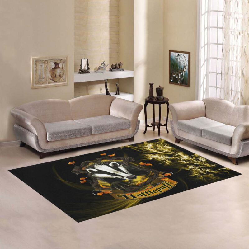 Harry Potter Hufflepuff Teppich, Teppiche - Outdoor Teppich, Teppich Wohnzimmer, Küchenteppich, Kinderzimmer, Modern