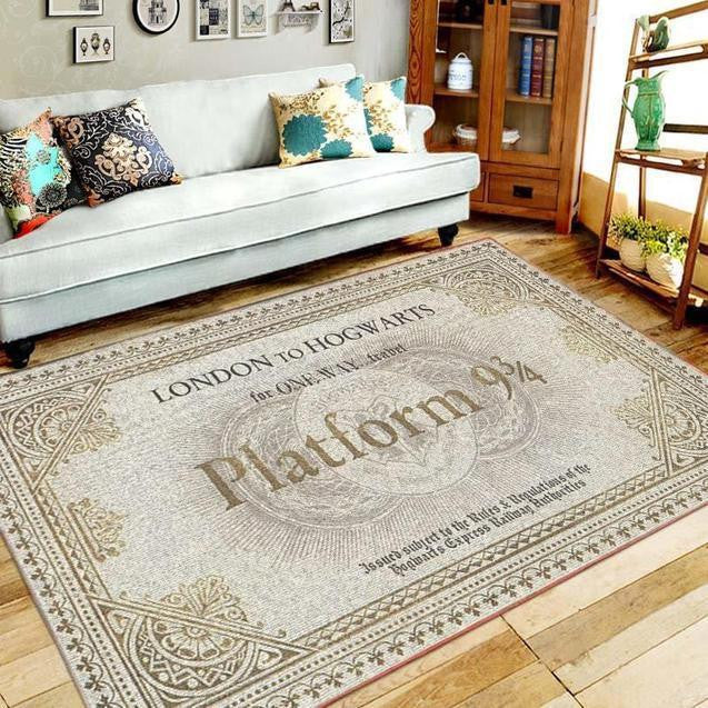 Harry Potter Train Ticket teppich, teppiche - zugticket outdoor teppich, teppich wohnzimmer , Küchenteppich, kinderzimmer, modern