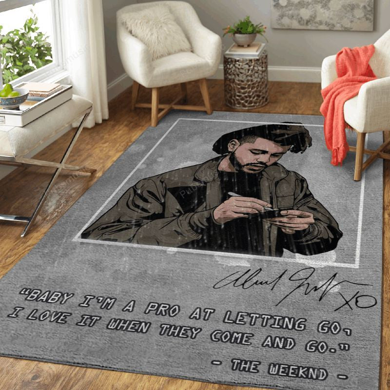 The Weeknd Artwork Pop Music Collection Art Teppich, Teppiche - Outdoor Teppich, Teppich Wohnzimmer, Küchenteppich, Kinderzimmer, Modern