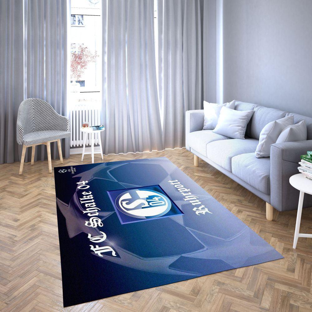 Schalke 04 LieblingsFußballverein 9 Teppich, Teppiche - Outdoor Teppich, Teppich Wohnzimmer, Küchenteppich, Kinderzimmer, Modern