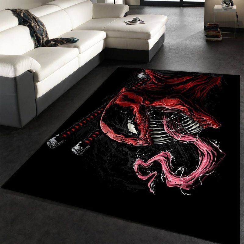 Venom Marvel 8 Teppich, Teppiche - Outdoor Teppich, Teppich Wohnzimmer, Küchenteppich, Kinderzimmer, Modern