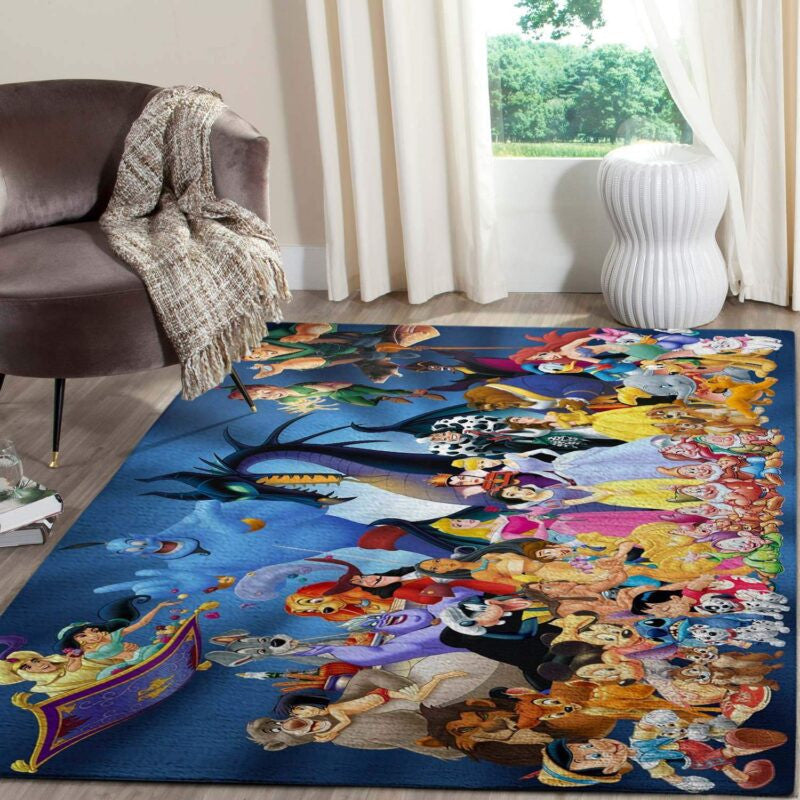 Sammlung Von Disney Figuren Teppich, Teppiche - Outdoor Teppich, Teppich Wohnzimmer, Küchenteppich, Kinderzimmer, Modern