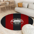 Fc St. Pauli Teppich Rund, Teppiche - Deutscher Fußballverein Outdoor Teppich Rund, Metall Emblem Teppich Wohnzimmer, Carpet, Rug