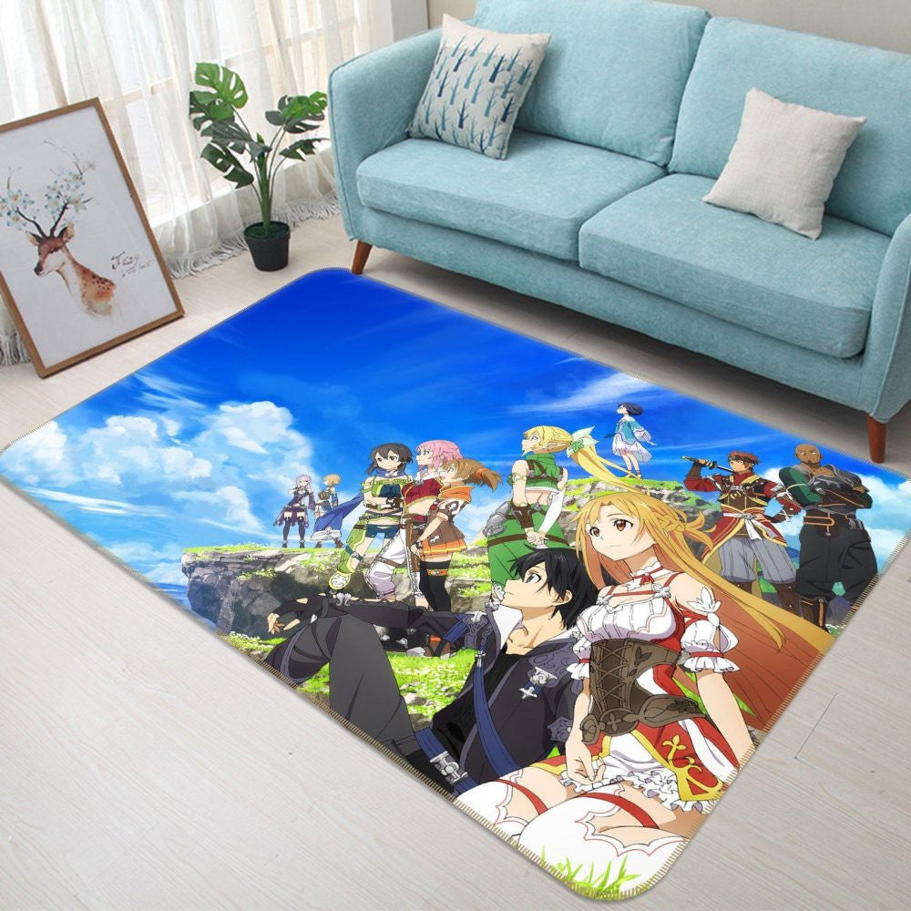 Sword Art Online Anime 34 Teppich, Teppiche - Outdoor Teppich, Teppich Wohnzimmer, Küchenteppich, Kinderzimmer, Modern