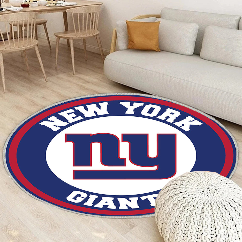 New York Giants Kreis Logo Teppich Rund, Teppiche - Outdoor Teppich Rund, Teppich Wohnzimmer, Carpet, Rug