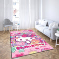 Hello Kitty Pink 1 teppich, teppiche - hallo kitty outdoor teppich, teppich wohnzimmer , Küchenteppich, kinderzimmer, modern