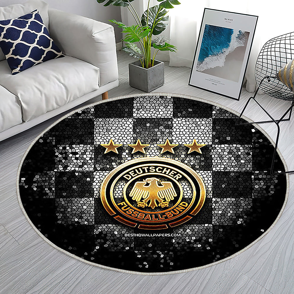 Deutsche Fußballmannschaft Teppich Rund, Teppiche - Funkeln Outdoor Teppich Rund, Uefa Teppich Wohnzimmer, Carpet, Rug