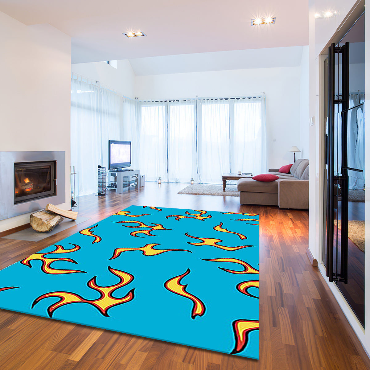 Golf Wang Blue Flame teppich, teppiche - blaue Flamme outdoor teppich, teppich wohnzimmer , Küchenteppich, kinderzimmer, modern