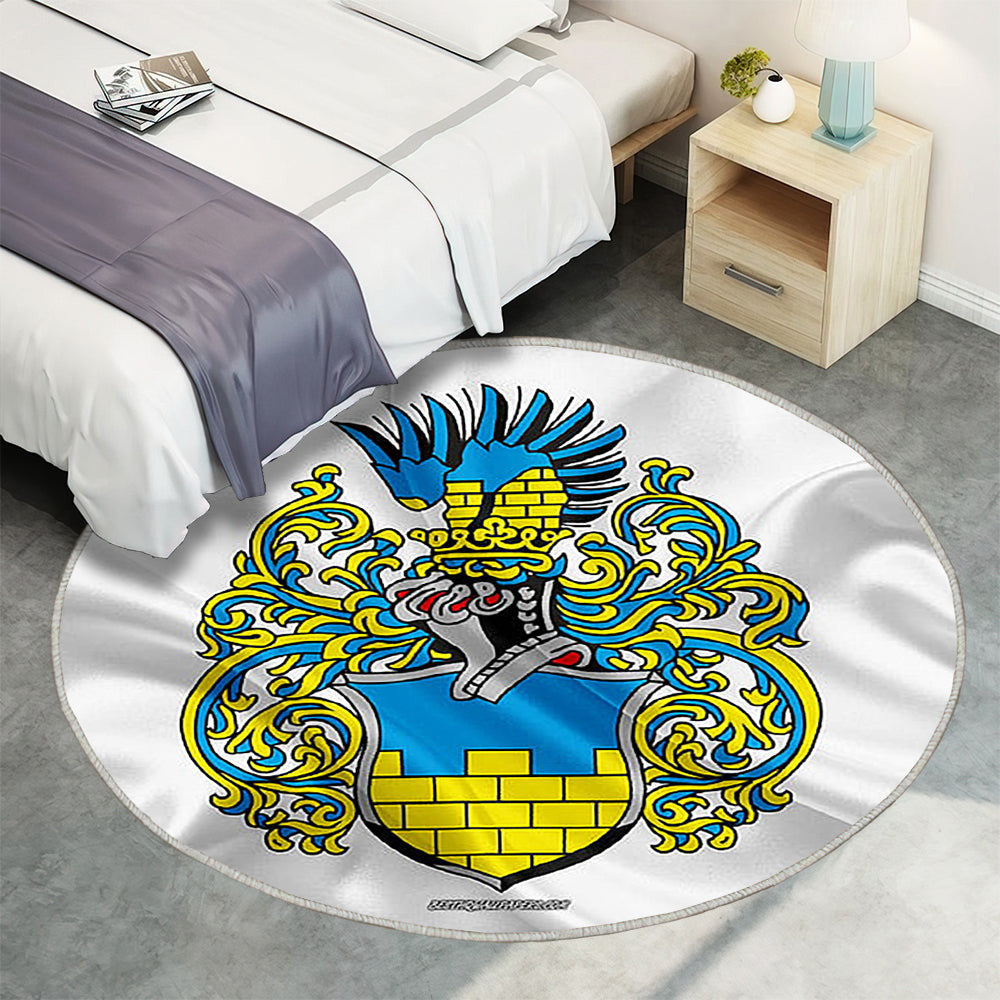 Bautzen Fahne Seideneffekt Teppich Rund, Teppiche - Seidenfahne Outdoor Teppich Rund, Deutsche Stadt Teppich Wohnzimmer, Carpet, Rug