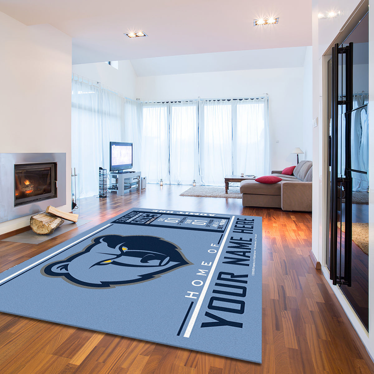 Memphis Grizzlies teppich, teppiche - outdoor teppich, teppich wohnzimmer , Küchenteppich, kinderzimmer, modern