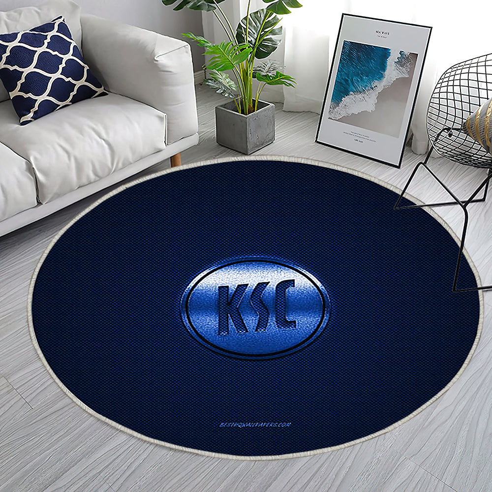 Karlsruher Sc Teppich Rund, Teppiche - Deutscher Fußballverein Outdoor Teppich Rund, Bundesliga 2 Teppich Wohnzimmer, Carpet, Rug