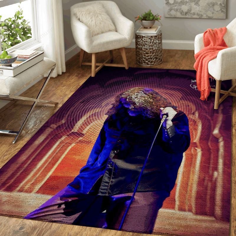 Robert Plant Music Popart Teppich, Teppiche - Outdoor Teppich, Teppich Wohnzimmer, Küchenteppich, Kinderzimmer, Modern