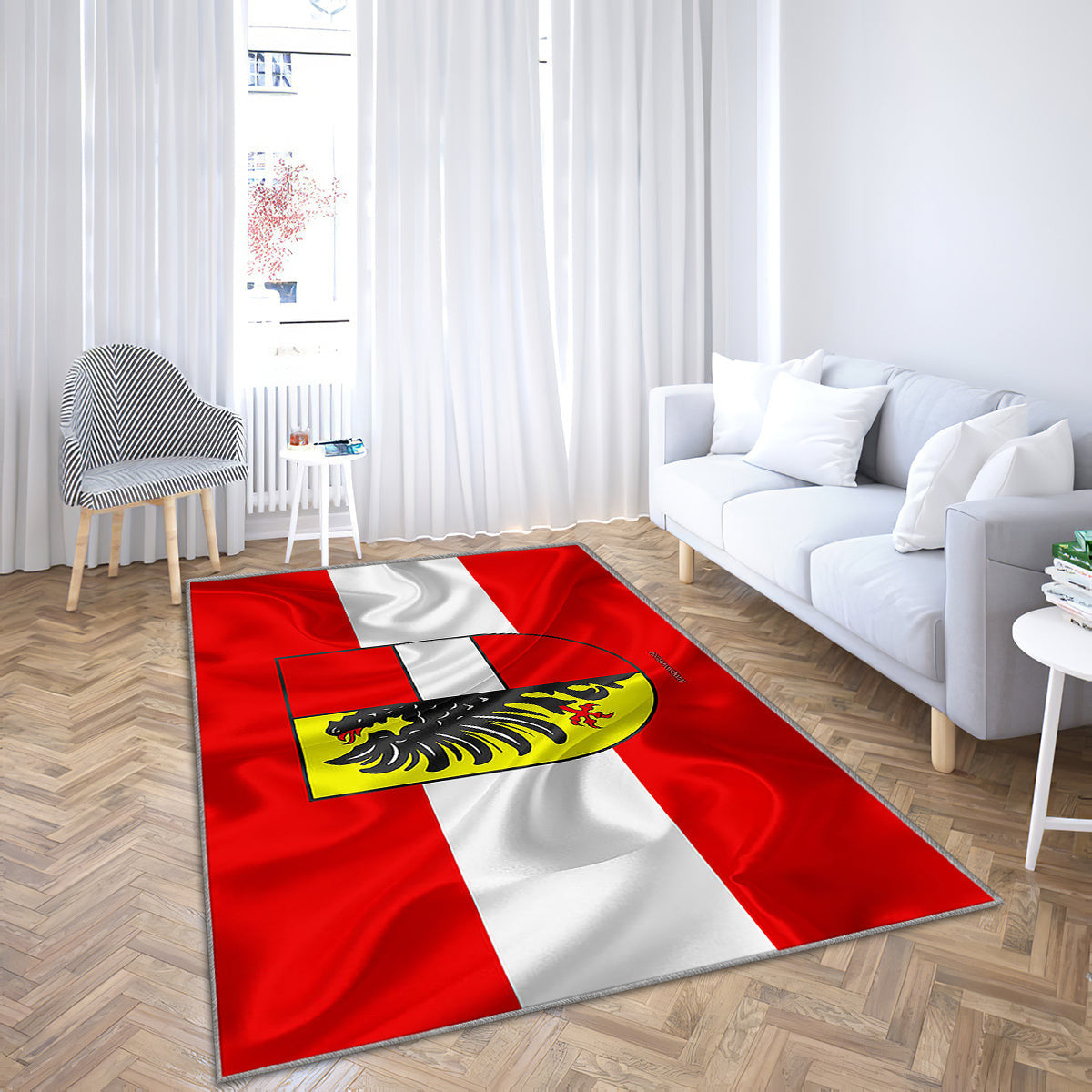 Achern Flag Silk Texture Teppich, Teppiche - Seidenfahne Outdoor Teppich, Teppich Wohnzimmer, Küchenteppich, Kinderzimmer, Modern