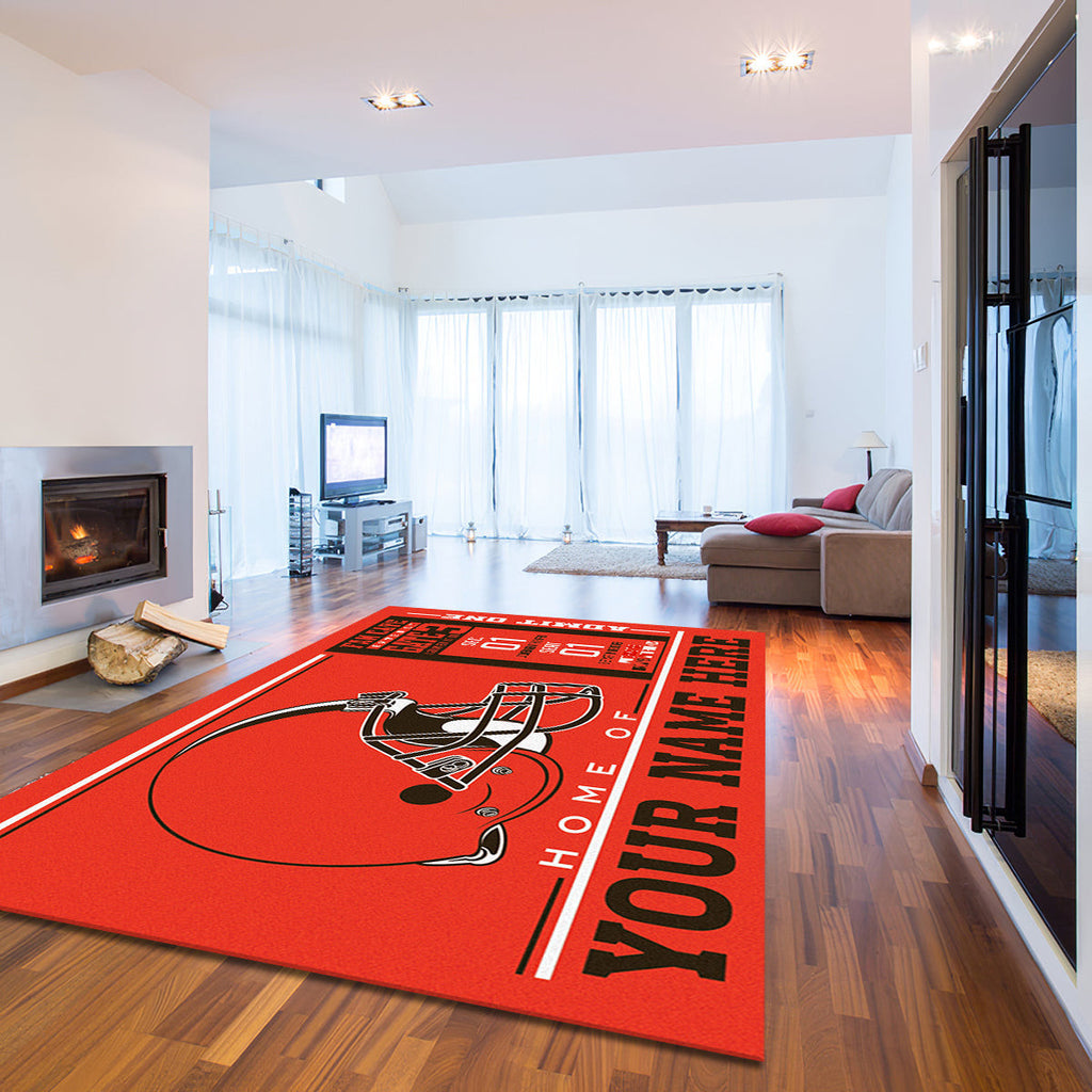 Cleveland Browns teppich, teppiche - Braun outdoor teppich, teppich wohnzimmer , Küchenteppich, kinderzimmer, modern