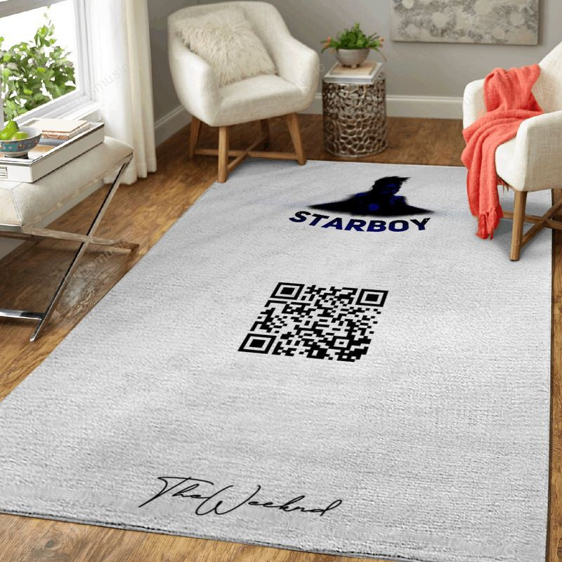 The Weeknd Starboy Music Art Teppich, Teppiche - Outdoor Teppich, Teppich Wohnzimmer, Küchenteppich, Kinderzimmer, Modern