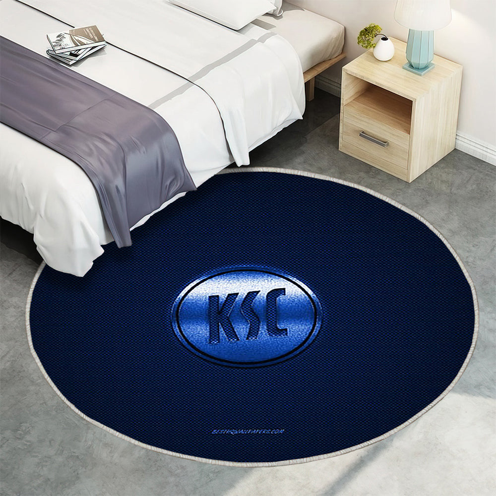 Karlsruher Sc Teppich Rund, Teppiche - Deutscher Fußballverein Outdoor Teppich Rund, Bundesliga 2 Teppich Wohnzimmer, Carpet, Rug